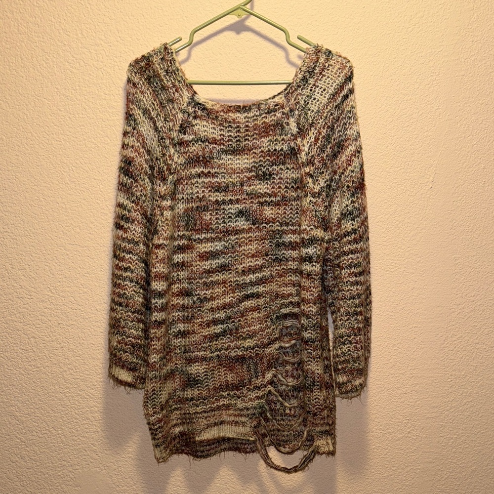 Multicolor Knit Women's Sweater